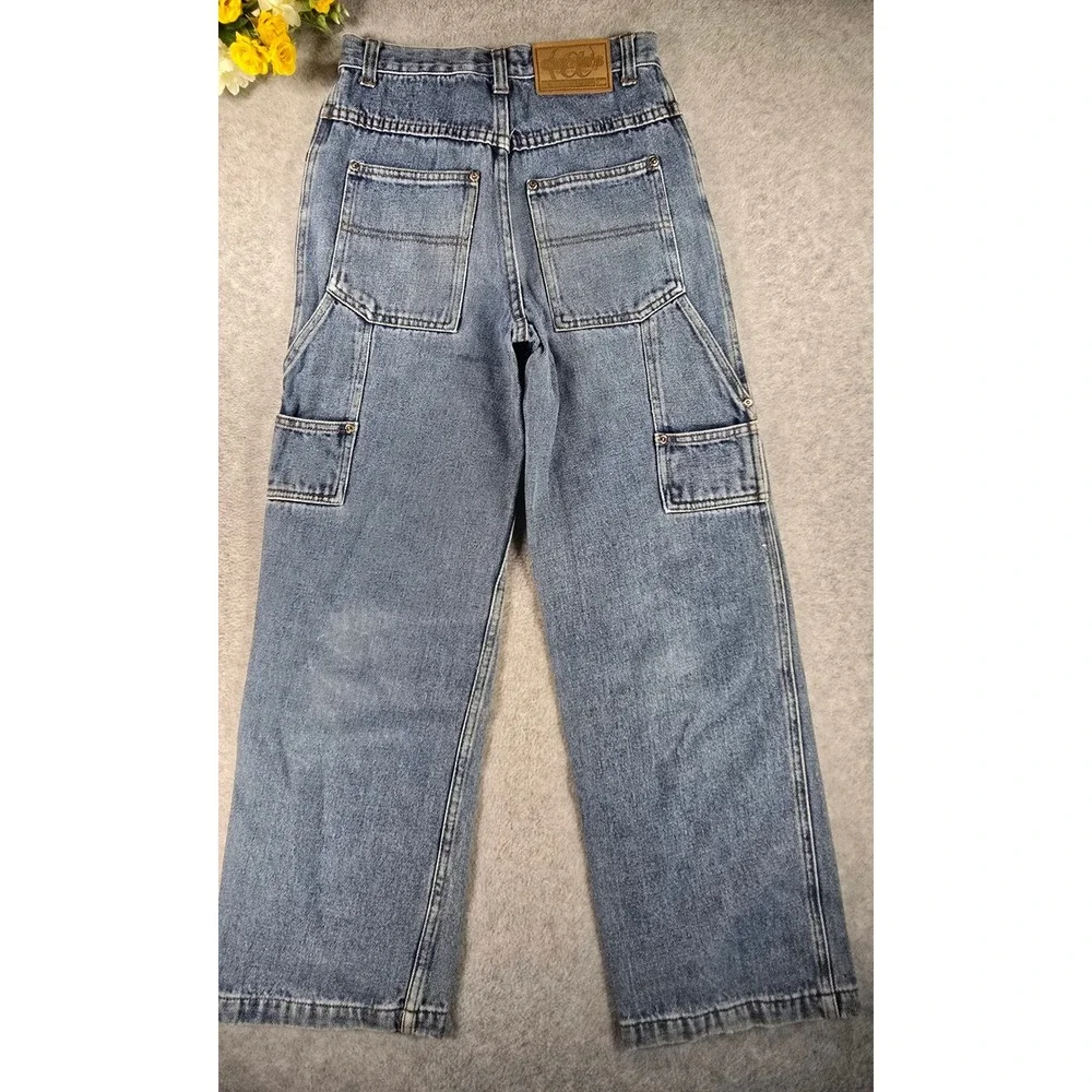 Vintage 90s‎ Carters Kids Size 10 Carpenter Jeans 24x25 Denim Wide Leg Baggy Y2K
